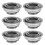 6Pcs Wheelchair Front Fork Bearings Silver for Walkers 1
