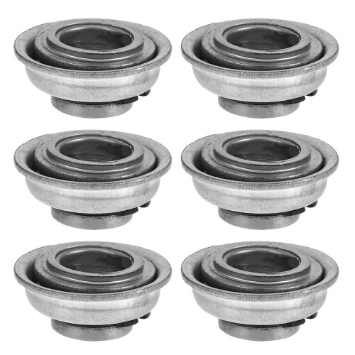 6Pcs Wheelchair Front Fork Bearings Silver for Walkers