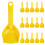 48Pcs Kids Plastic Sand Spade Set Orange for Beach and Sandbox Fun 1