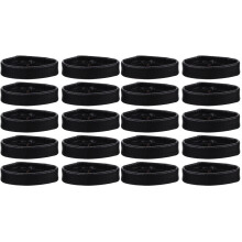 20Pcs Black Watch Strap Keeper Rings Easy-Slide Band Loops