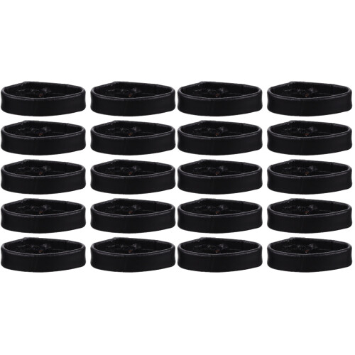 20Pcs Black Watch Strap Keeper Rings Easy-Slide Band Loops