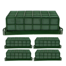 5Pcs Floral Foam Holders Green Plastic for Fresh & Artificial Flowers