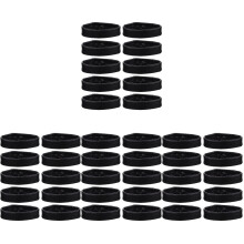 40Pcs Portable Black Watch Band Keeper Rings Strap Retainers
