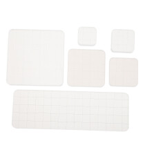 6Stk Praktischer Weißer Acrylblock Stempelhalter Für Bastelbedarf