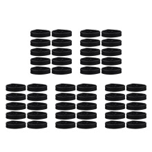 50Pcs Removable Black Watchband Loop Rings for Strap Repair