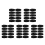 50Pcs Removable Black Watchband Loop Rings for Strap Repair 1