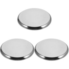 3Stk Runde Sitzfläche Barhocker Ersatz Robust Silber