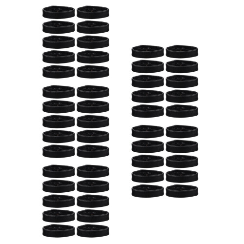 50Pcs Portable Black Watch Band Holder Smooth Texture Watch Strap Loop