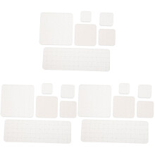 18Pcs Sturdy White Transparent Stamp Blocks for Household DIY