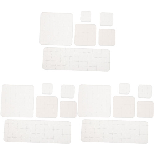 18Pcs Sturdy White Transparent Stamp Blocks for Household DIY