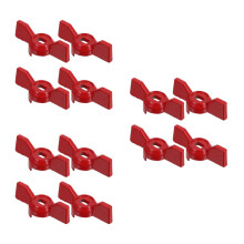 12Pièces Remplacement Aluminium Rouge Pour Robinet