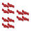12Pièces Remplacement Aluminium Rouge Pour Robinet 1