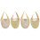 2Paires De Demi- Confortables Pour Talons Ballerines 1