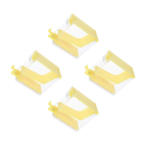 4Stk Kompakter Watteboxhalter Mit Luftdichtem Deckel