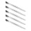 5Pièces Kit Pinces Artisanales Métal Durable Utilisation Beauté Argent 1