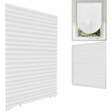 Temporary Pleated Window Blinds Light Filtering Cordless
