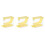 3Pcs Compact Yellow Cotton Roll Storage Box with Easy Press Dispensing 1