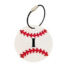 Pandantiv acrilic cu alfabetul AZ pentru geantă de baseball