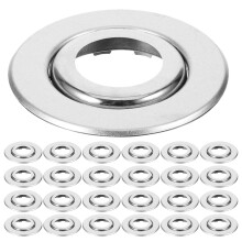 60Pcs Stainless Steel Fire Sprinkler Head Cover Plates Silver Home Use