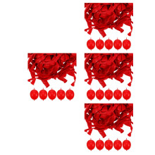 400Pcs Red Latex Balloons with Linking Tail for Party and Photo Props