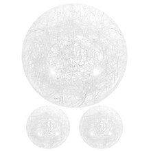 3Pcs Easy Replacement Transparent Glass Ball Lampshades for G9 Bulbs