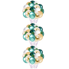 3 Sets Tropical Palm Leaf For Party Fashionable Latex