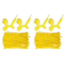 200Pcs Bulk Yellow Long Balloons Latex for Indoor Outdoor Party Decor