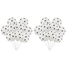 120Pcs Football Birthday Balloons White Latex Party Decor