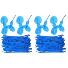 200Pcs Blue Long Latex Balloons Bulk for Party Decoration and Twisting