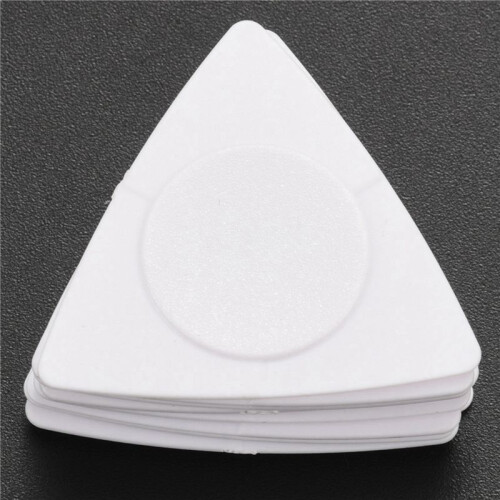 Flanger 50pcs Triangle-Guitar Picks 1.0 0.75 0.5 mm Thickness in PC + ABS Material Antislip Style Picks White 2