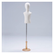 Adjustable Child Mannequin Torso with Realistic Head, Half Scale Kids Dress Form for Retail Display