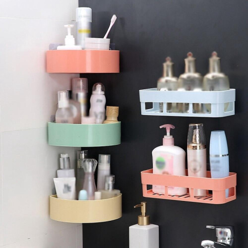 Raft cu ventuză de perete – Plastic, 25,5x9,5x6,5cm 1