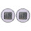 2St Kleine ABS Elektronische Waterdichte Motor Dashboard Wit 1