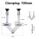 10-180 Adjustable Tube Welding Holder, Quick Release Right Angle Corner Pipe Alignment Clamp, 100mm Opening 7