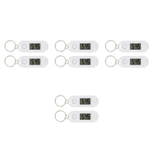 8Pièces Pendentifs Numériques Blanches ABS Mini Silencieuses