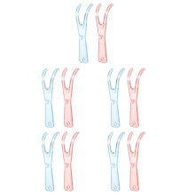 10St Duurzame Flosshouder Met Comfortabele Grip Assorti