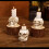 bougeoir d'Halloween décoré d'os (1 pièce) 4