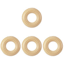 4Pcs Durable PVC Swim Rings Orange for Adults Outdoor Pool Party