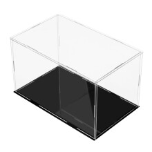 Clear Acrylic Display Case for Figures, Dustproof Collectible Display Box with Crystal Clear Visibility