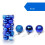 Christmas Ornaments Blue Shatterproof 24 Pieces 3