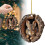 Kerstkrans met dierenversieringen 5
