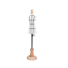 Adjustable Dress Form Mannequin Female with PinFriendly Surface and Stable Base for Sewing Display