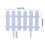 White plastic garden fence panels adjustable reusable 3