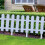 White plastic garden fence panels adjustable reusable 4