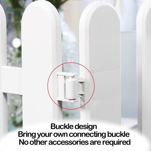 White Plastic Garden Fence ABS PVC Durable 1