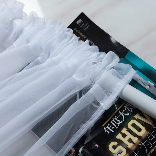 Sheer curtain tulle voile valance 1 panel 1