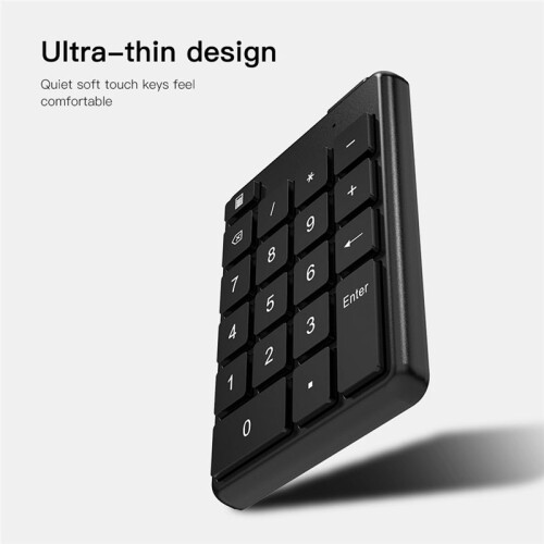 19 Keys Universal  Wireless Numeric Keypads  Numpad Digital Keyboard for PC Accounting Supplies 2