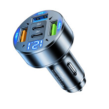 5 In 1 Car Chargers With Digital Display Fast Charging For