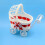 Multifunctional Cart Shape Flower Basket Plastic Container Candy 6