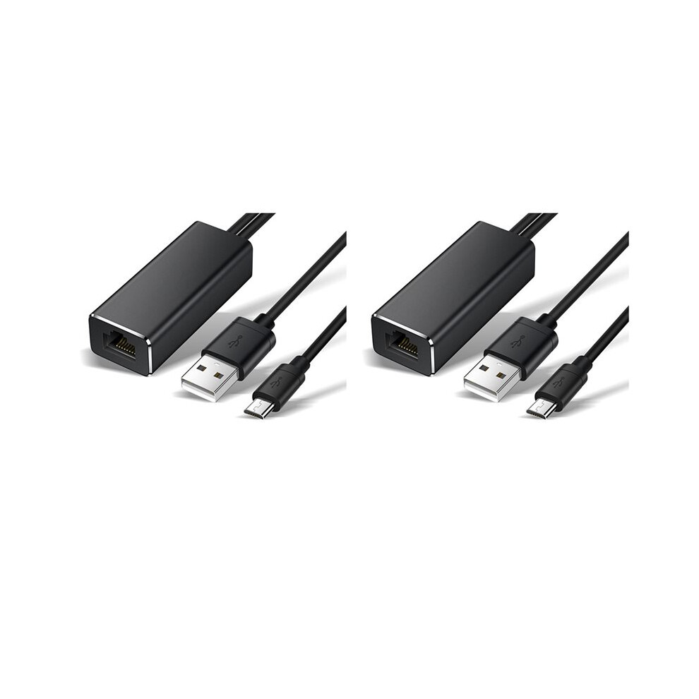 2X Micro-Usb Ethernet Adapter 10/100Mbps For Fire Tv Stick Usb To Rj45 Usb Network Card For Chromecast Gen 2 6033381179069